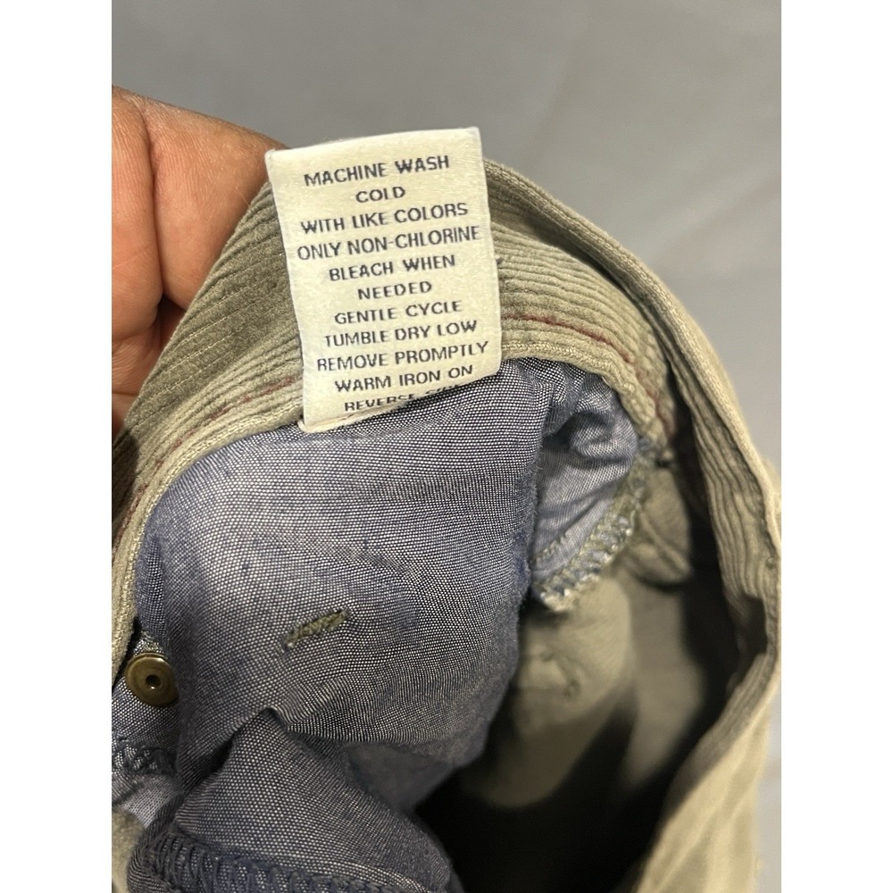 Jos. A. Bank Corduroy Pants Mens *36 x 30 Green Tailored Fit Chino Slacks - Picture 5 of 10